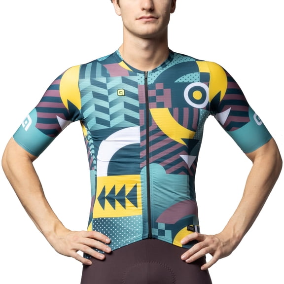 Alé Cycling Men's PR.E Games Short Sleeve Jersey, Cocoa Brown, S