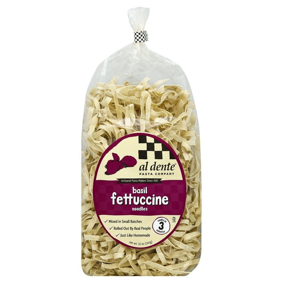 Al Dente Fettuccine Pasta Basil 12 oz (Pack Of 6)