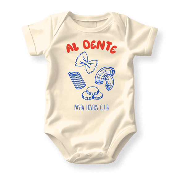 Al Dente Pasta Baby Bodysuit, Newborn Outfit, Baby Clothes, GiftforChildren 0-3m Natural