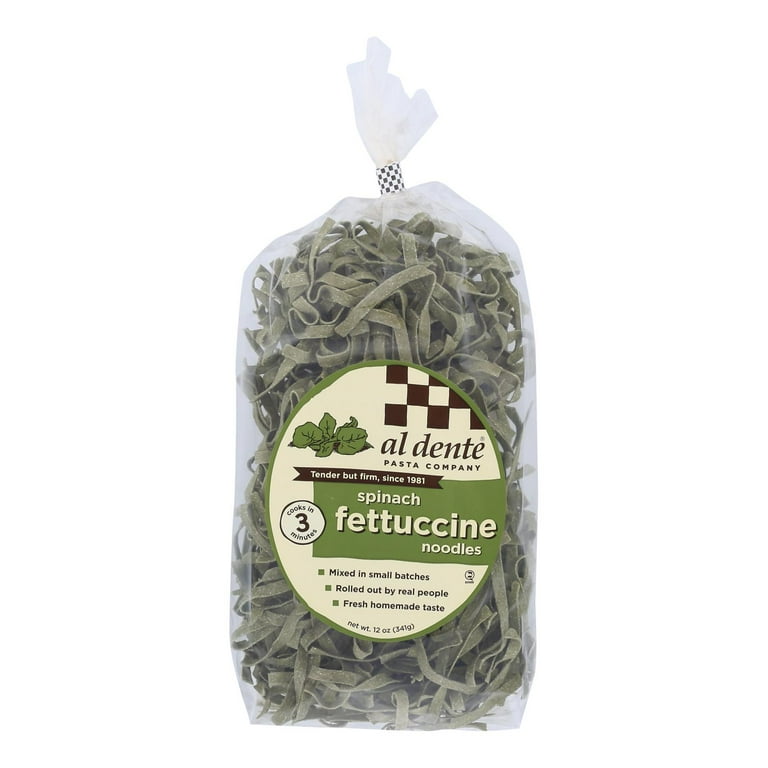 Al Dente Spinach Fettuccine Pasta, 12 Ounce -- 6 per case