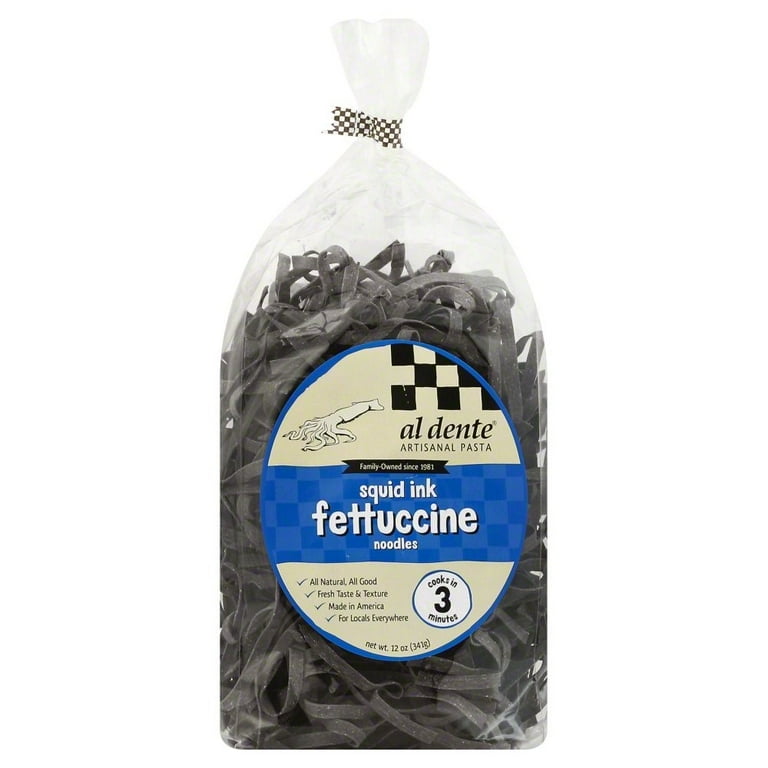 Al Dente Squid Ink Fettuccine, 12 Oz - Walmart.com