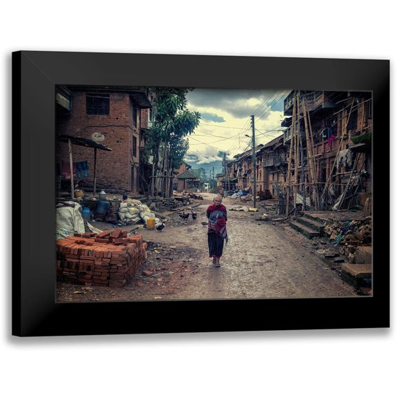 Al Farsi, Haitham 14x11 Black Modern Framed Museum Art Print Titled - Alone