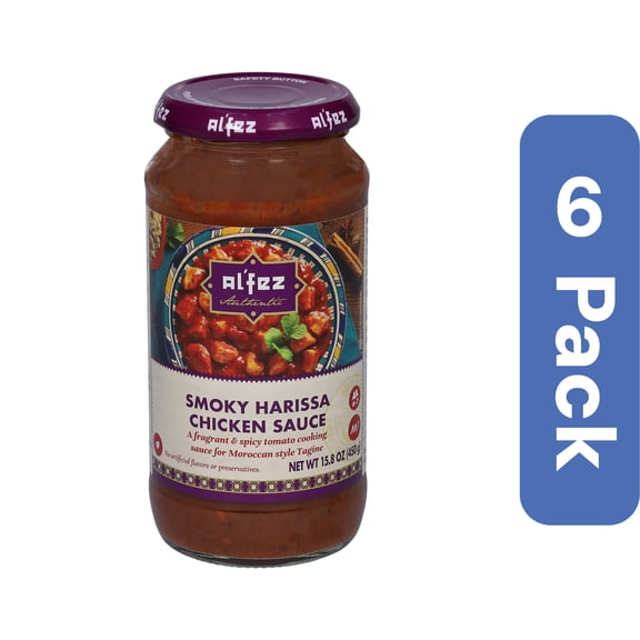 Al Fez Sauce Smoky Harissa Chicken 15.8 oz (Pack of 6)