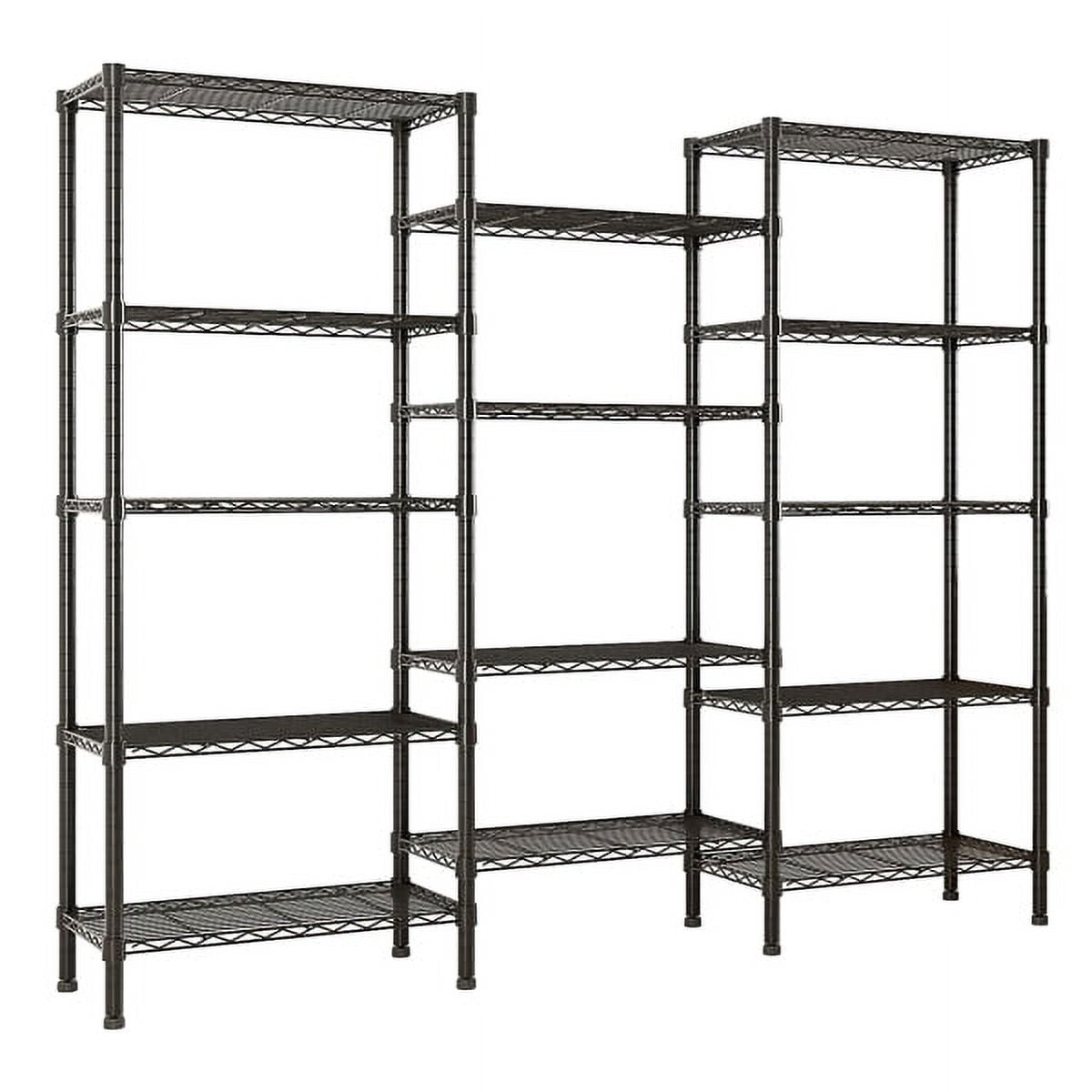Large Storage Racking Shelf Al Fresco 5 Tier Metal Large Storage Rack for Kitchen 63 x 14 x 71