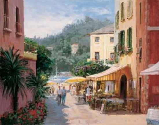 Al Fresco - Portofino Canvas Art - George Bates (22 x 28)