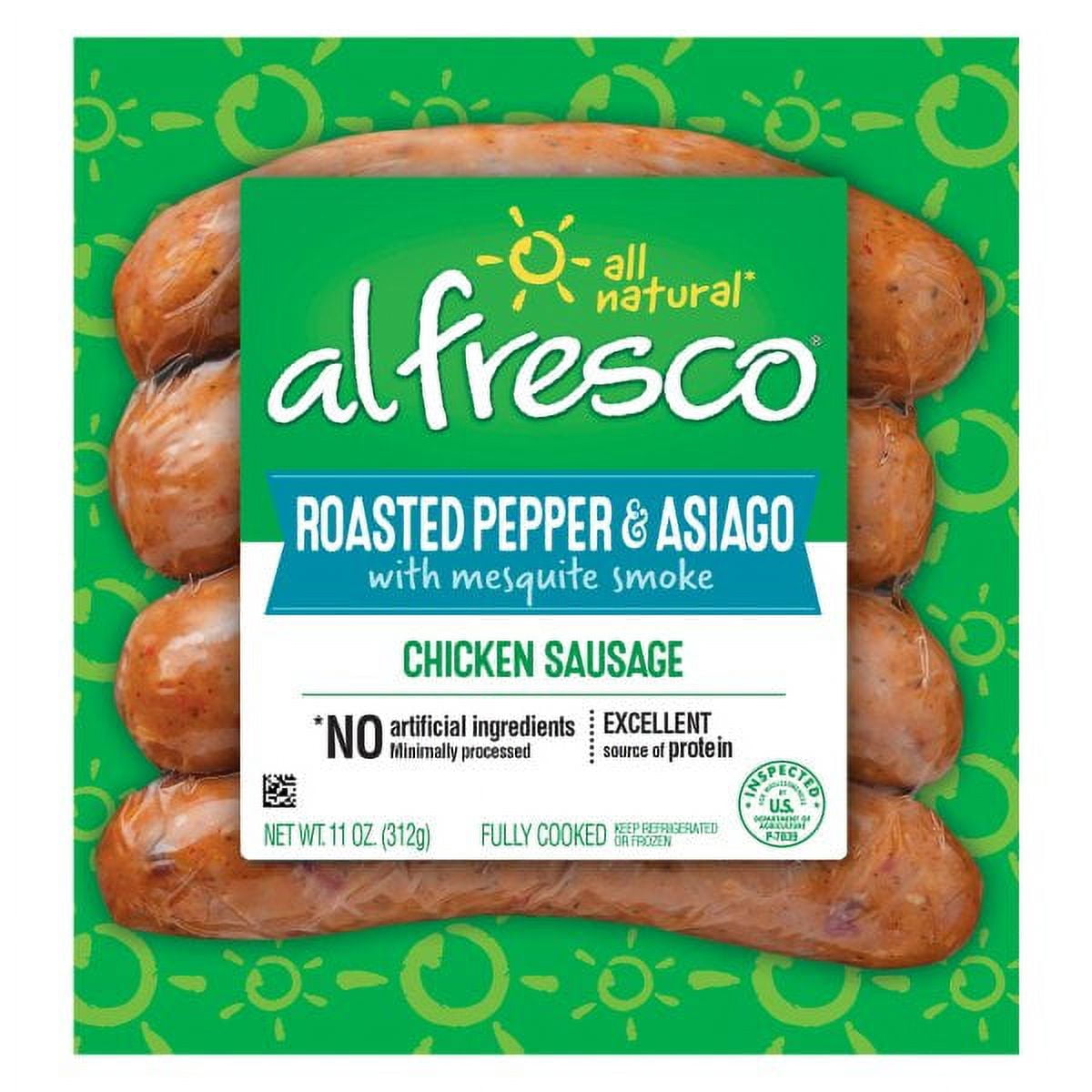 Al Fresco Roasted Pepper & Asiago Chicken Sausage 11 oz