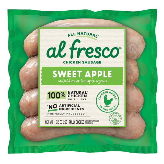 Al Fresco Sweet Apple Chicken Sausage 11 oz, 4 Count