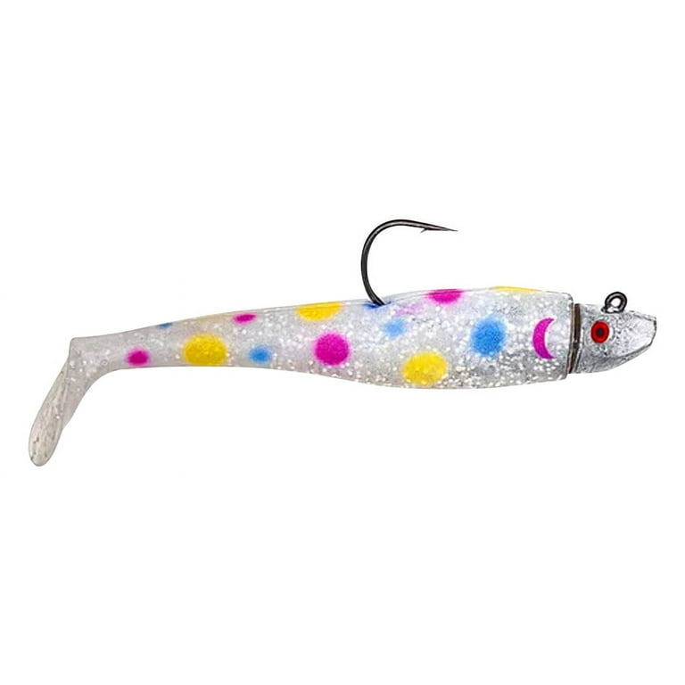 Al Gag's Lures Whip-It Fish Rigged, 6", 3oz, (1 Head/2 Tails), Wonder Bread