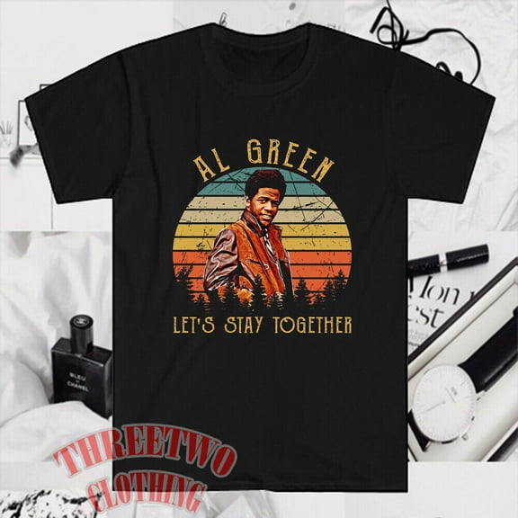 Al Green Let's Stay Together Men's Black T-Shirt Size S to 5XL