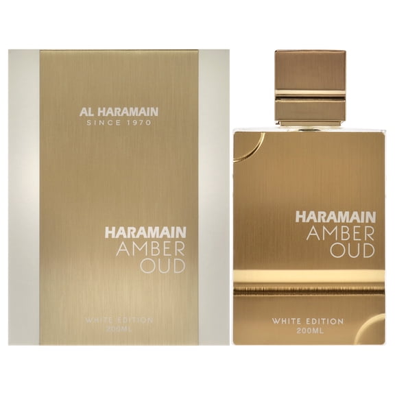 Al Haramain Amber Oud, White Edition, Perfume for Women and Men,  6.7 oz