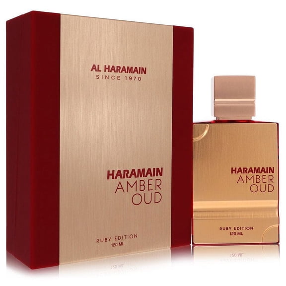 Al Haramain Amber Oud Ruby by Al Haramain Eau De Parfum Spray (Unisex) 4 oz for Women Pack of 3