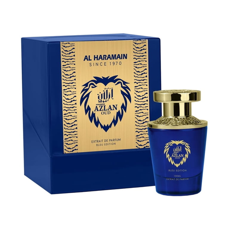 Al Haramain Azlan Oud Bleu Edition EDP Spray, 3.4 oz Perfume with