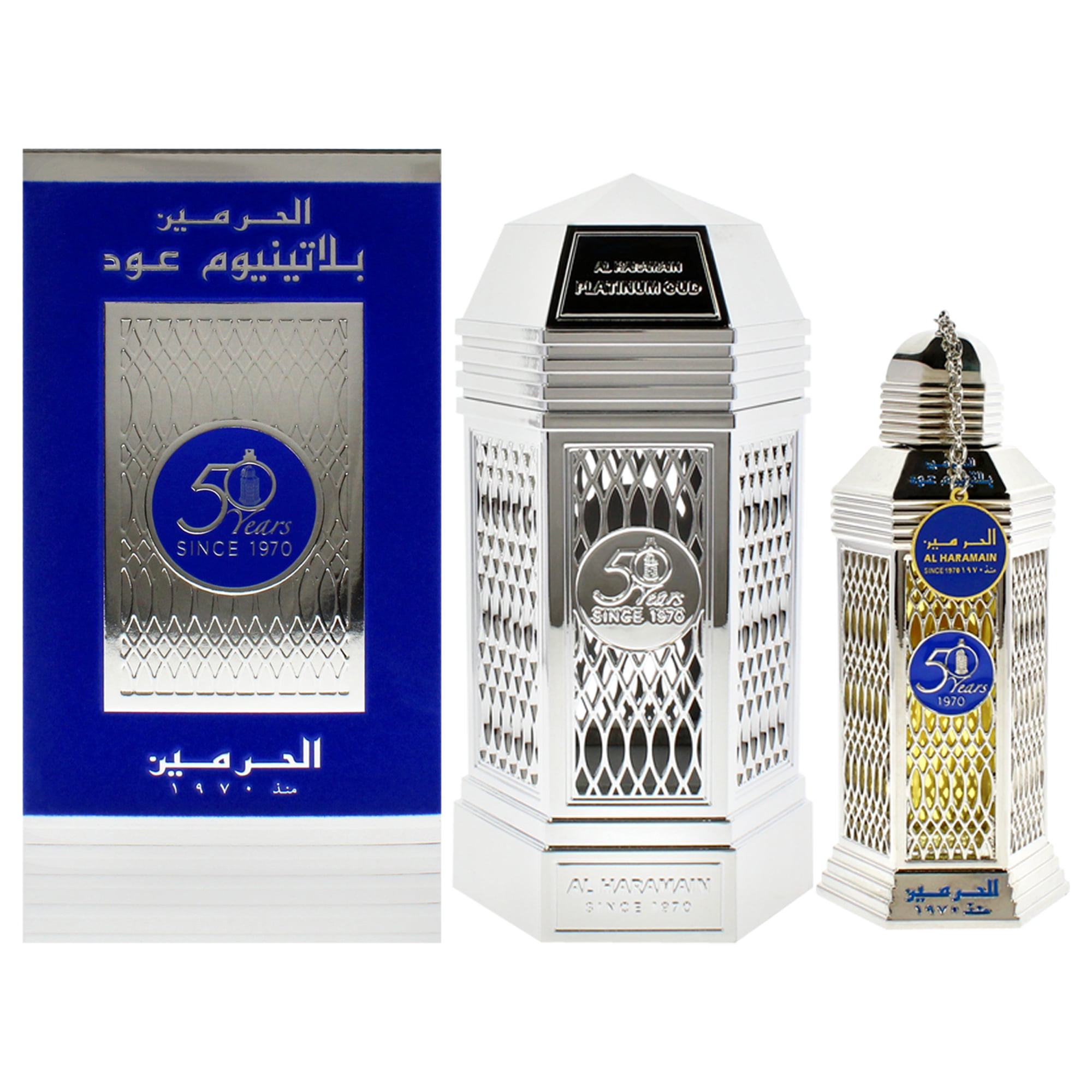 Al Haramain Platinum Oud Duftspray - 100 Ml, Intensiver Oud-Duft Für Herren