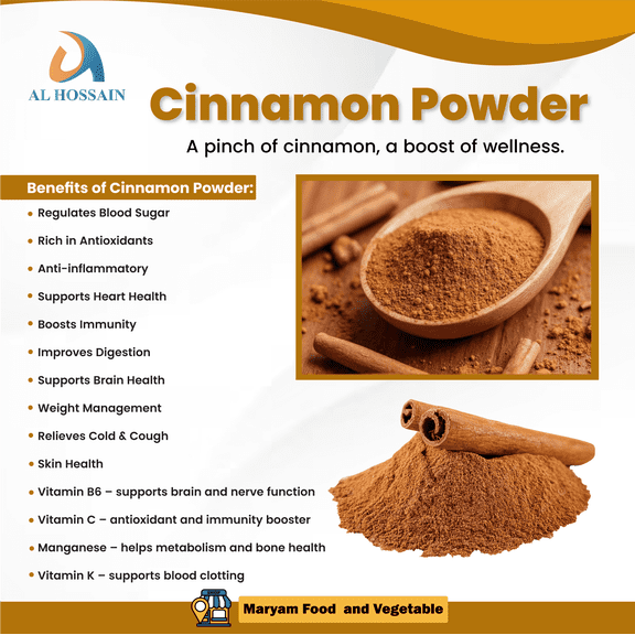 Al Hossain Guatemalan Cinnamon Powder  250g (8.81 oz) | Premium Ground Cinnamon for Baking, Cooking & Seasoning | Gluten-Free, Vegan