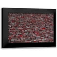 thumbnail image 1 of Al-Jazeri, Ali 18x13 Black Modern Framed Museum Art Print Titled - Red Houses, 1 of 5