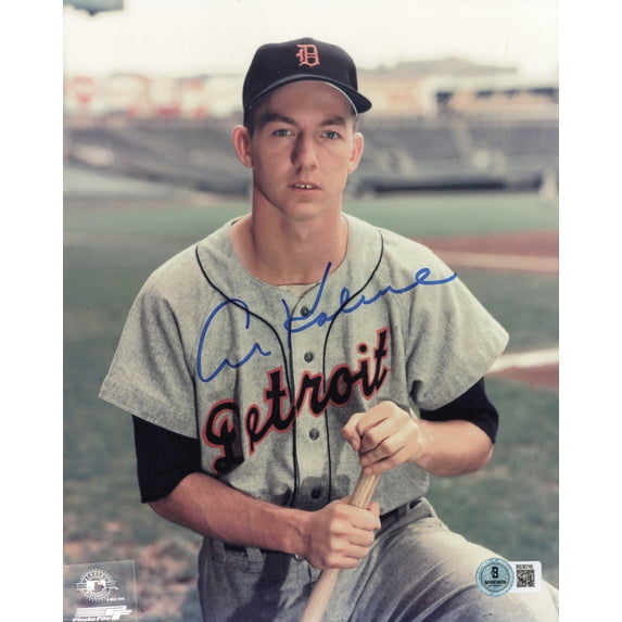 Al Kaline Autographed 8x10 Photo Detroit Tigers Beckett BAS QR #BS36745