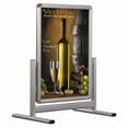 thumbnail image 1 of M&T Displays 22x28 Double Sided Sidewalk Snap Frame Sign Silver Aluminum Outdoor Poster Display, 1 of 7