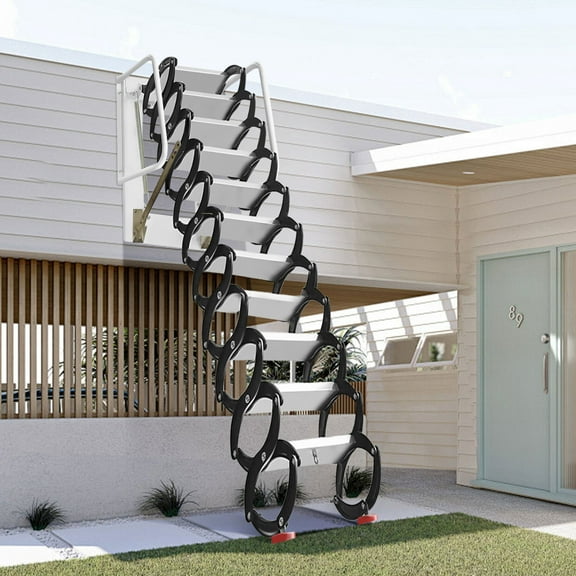 Al - Mg Alloy Ladder with Fixed Handrail for Balcony Connection