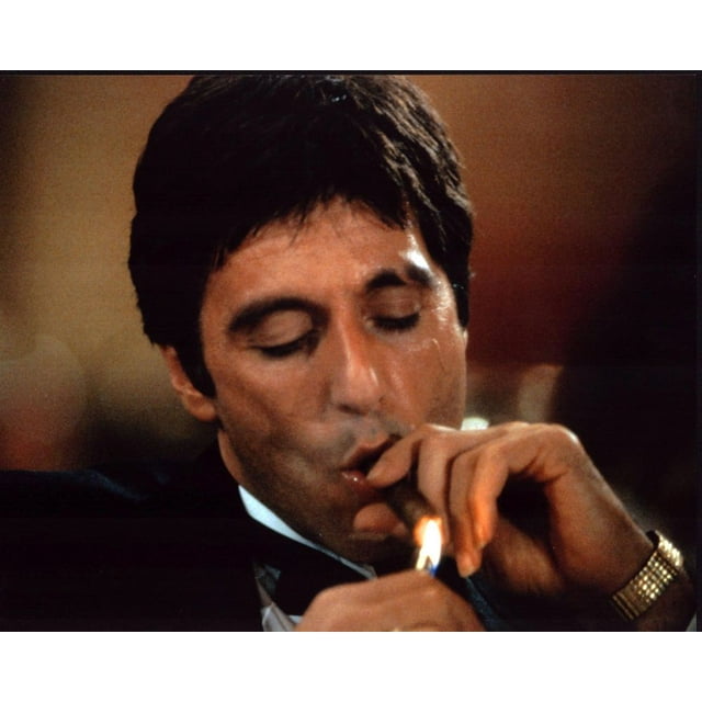 Al Pacino Lighting Cigar In Scarface Photo Print (8 x 10) - Item
