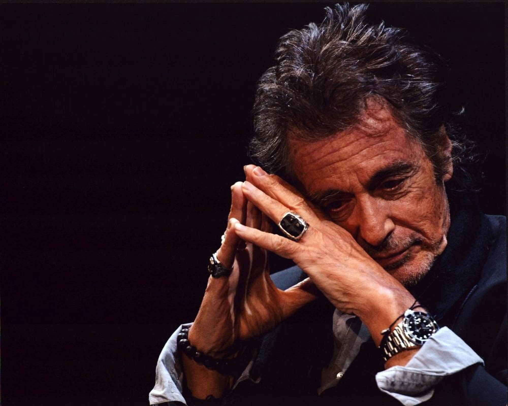 Al Pacino Resting Head On Hands Together Photo Print (8 x 10) - Item