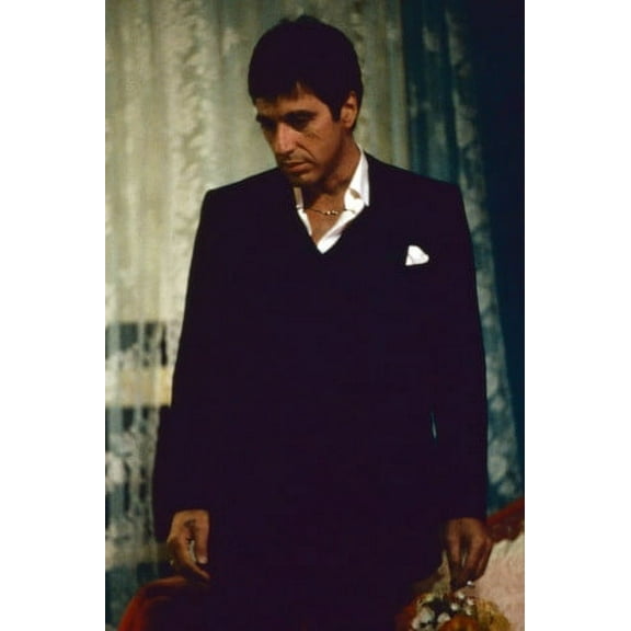 Al Pacino in Scarface as Tony Montana in dark suit 24x36 Poster