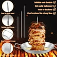 thumbnail image 1 of Al Pastor Skewer for Grill, Stainless Steel Vertical Skewer, Brazilian Vertical Spit Stand with 3 Removable Spikes(8”/10"/12”)& Brushes, for Tacos Al Pastor, Shawarma Kebabs Smoker Oven BBQ Dishes, 1 of 9