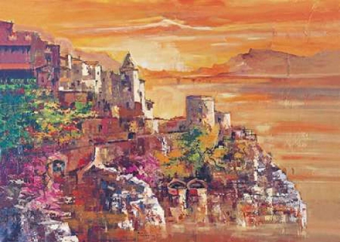 Al tramonto Canvas Art - Roberto di Viccaro (20 x 28)