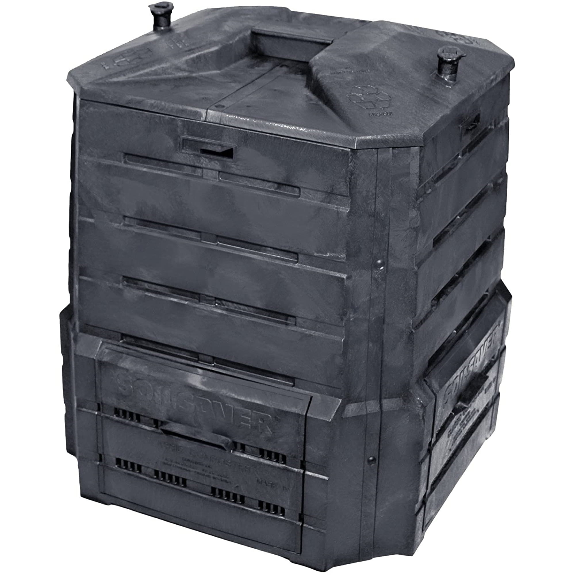 94 Gallon Black Recycled Plastic Outdoor Composter