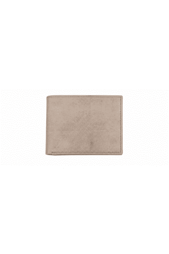 -Minimalist Suede Wallet for Men and Women – Slim Bifold Design, Beige
