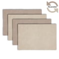 thumbnail image 1 of Ala Carte by Dainty Home Florence Solid Textured Faux Leather Placemats – Set of 4, Reversible, Non-Slip, Washable, Heat & Tear Resistant – 12x18 in Dining Table Mats, 1 of 4
