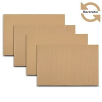 Ala Carte by Dainty Home Hemp Textured Faux Leather Placemats – Set of 4, Reversible, Non-Slip, Washable, Heat & Tear Resistant – 12x18 in Dining Table Mats