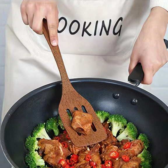 Ala de pollo Pala de madera Cuchara Utensilios de cocina Sartén antiadherente Pala de madera Cuchara