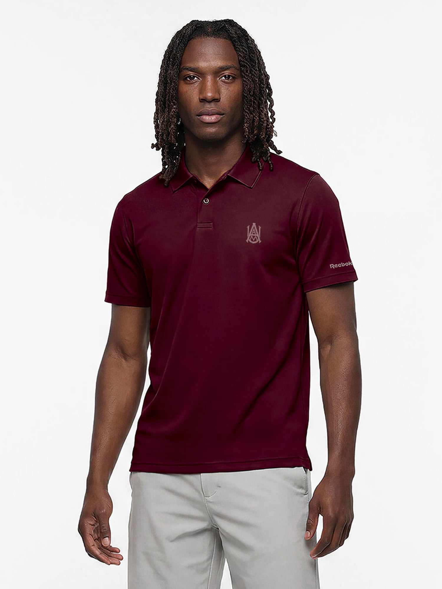 Alabama A&M Bulldogs Reebok Mens Short Sleeve Polo Shirt