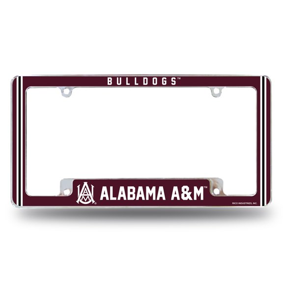 ALABAMA A&M ALTERNATE DESIGN ALL OVER CHROME FRAME