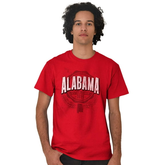 Alabama AL Student Campus Pride Men's Graphic T Shirt Tees Brisco Brands S
