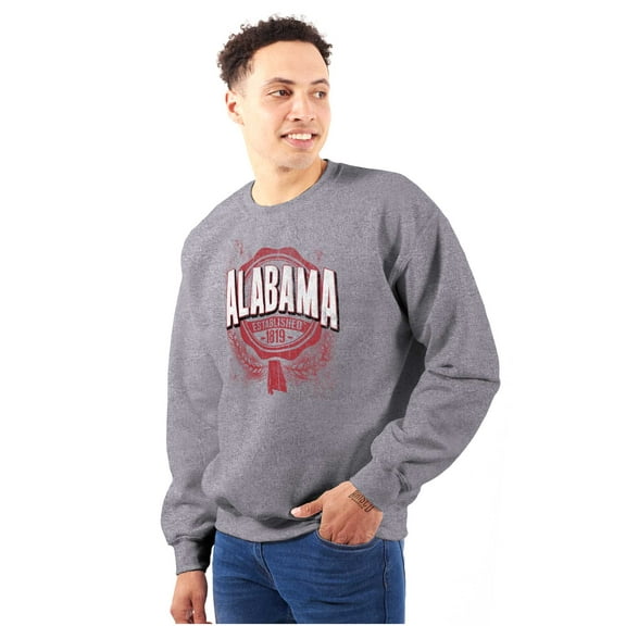 Alabama Athletic Block Letters Cool Sweatshirt for Men or Women Brisco Brands S