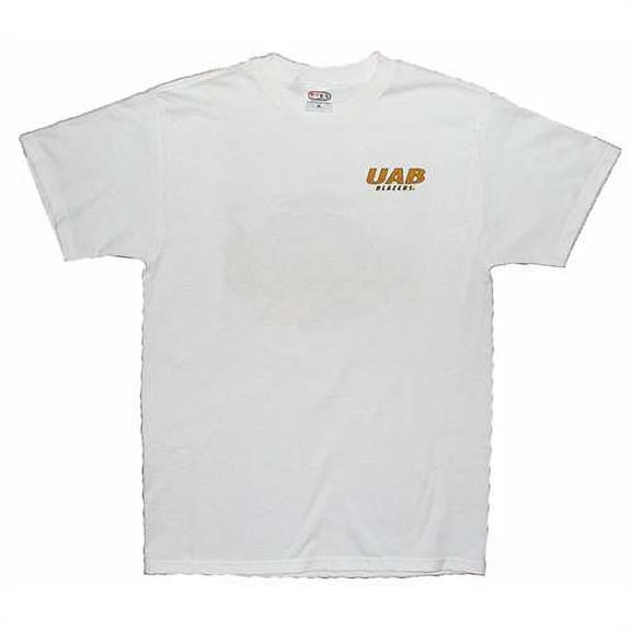 Alabama Birmingham Blazers T-shirt - Blazers Logo Front And Back, White