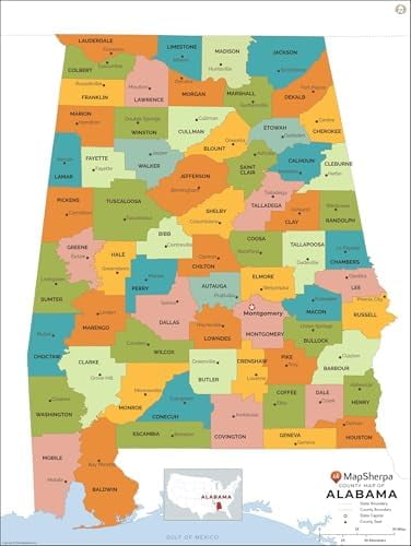 Alabama Counties Map Standard - Alabama Counties Map Standard 48 X 36 Inches F8f49e12 B297 4b77 Ad05 6172ff7c388f.fe3c439413c9f9c7608aa3ad1ac0aed3