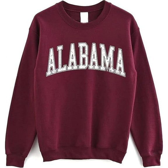Alabama Crewneck Sweatshirt - Bama Sweatshirt, Vintage Alabama State Sweater