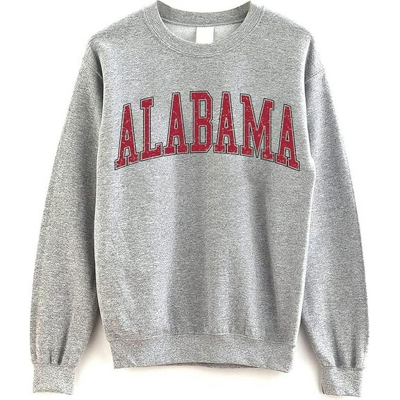 Alabama Crewneck Sweatshirt - Bama Sweatshirt, Vintage Alabama State Sweater