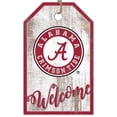 thumbnail image 1 of Alabama Crimson Tide 11'' x 19'' Welcome Team Tag Sign, 1 of 1