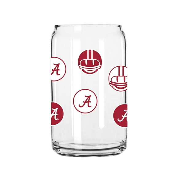 Alabama Crimson Tide 16oz. Smiley Can Glass