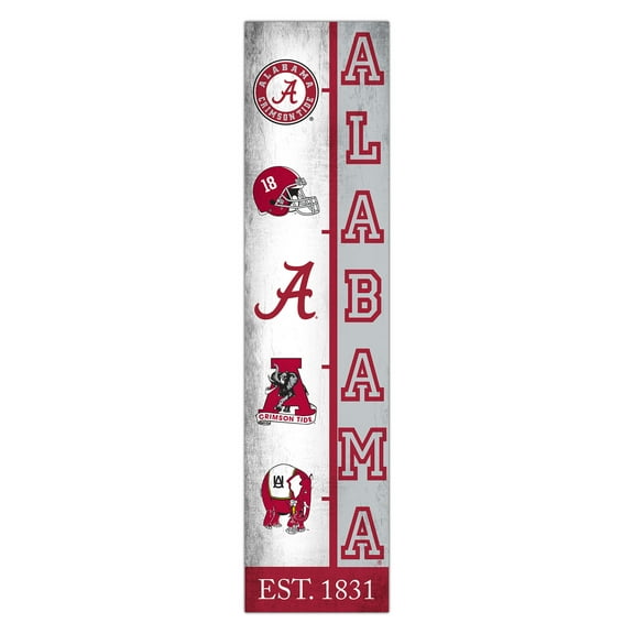 Alabama Crimson Tide 6" x 24" Progression Wood Sign