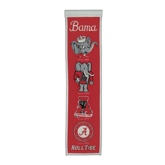 Alabama Crimson Tide 8" x 32" Premium Heritage Banner