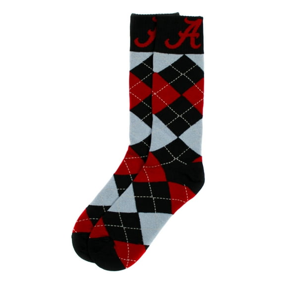 Alabama Crimson Tide Argyle Sock - Donegal Bay - Unisex - One Size - Knee-High