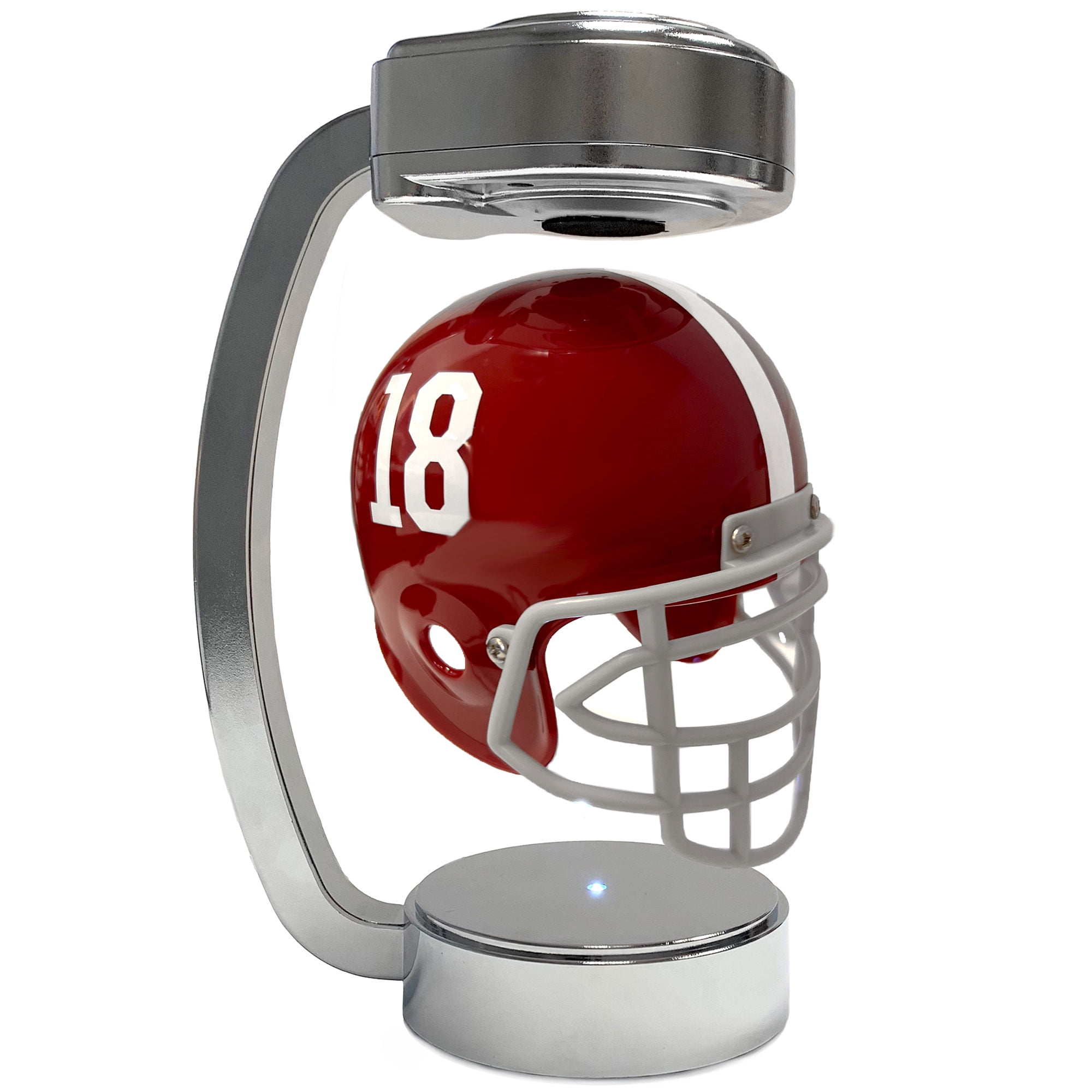 alabama floating football helmet Alabama Crimson Tide Chrome Base Mini Hover Helmet