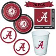 thumbnail image 1 of Alabama Crimson Tide Disposable Paper Plate And Napkin Party Supplies 76Pcs For 16 Guests, 1 of 8