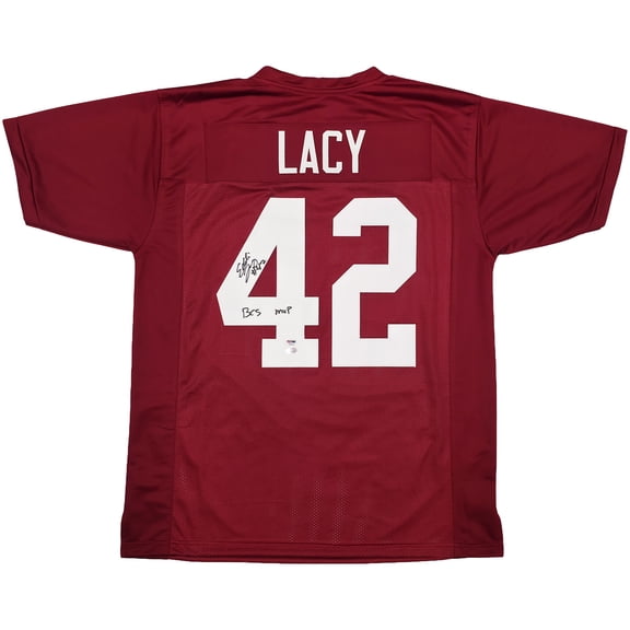 Alabama Crimson Tide Eddie Lacy Autographed Crimson Jersey "BCS MVP" PSA/DNA 253394
