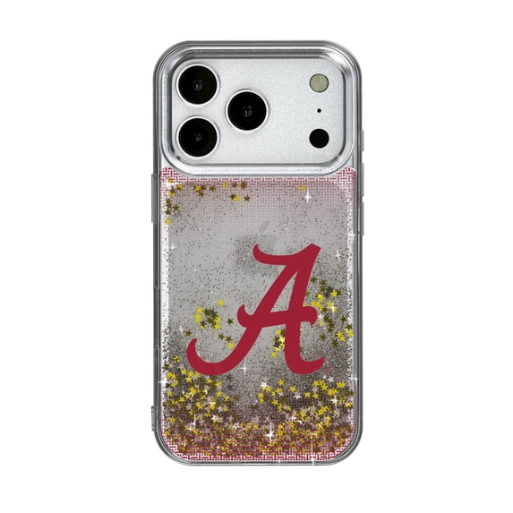 Alabama Crimson Tide Linen Logo iPhone Glitter Case