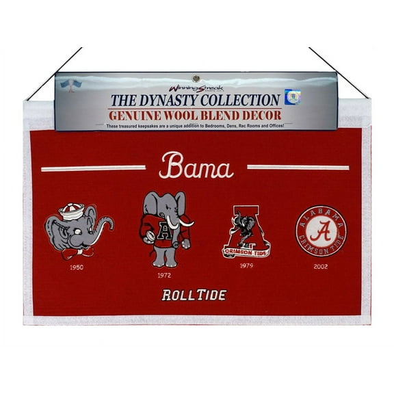 Alabama Crimson Tide Logo Evolution ROLL TIDE 22x14 Wall Banner